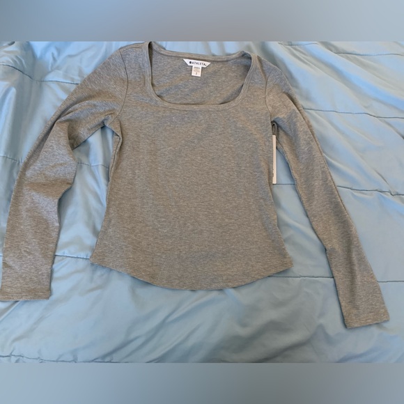 Athleta Tops - NWT Athleta  Signature Rib Square Neck Top Size Small